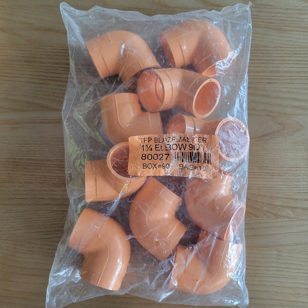 BlazeMaster 1 1/4" 90 Degree Fire Sprinkler‎ Elbows ~ 10 Count Bag